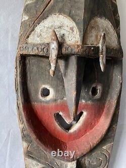 Old Papua New Guinea Yam Mask PNG Mask Wall Hanging Mask Ceremony Mask
