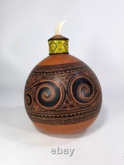 Old Vintage Massim Lime Betel Gourd Trobriand Papua New Guinea PNG Pacific