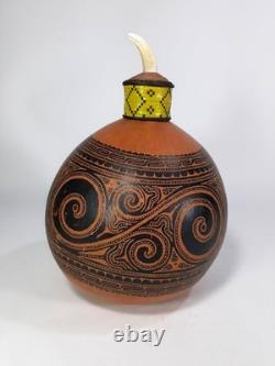 Old Vintage Massim Lime Betel Gourd Trobriand Papua New Guinea PNG Pacific