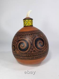Old Vintage Massim Lime Betel Gourd Trobriand Papua New Guinea PNG Pacific
