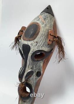 Old Vintage Sepik River Spirit Mask Oceanic Tribal Art Png Papua New Guinea