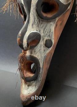 Old Vintage Sepik River Spirit Mask Oceanic Tribal Art Png Papua New Guinea