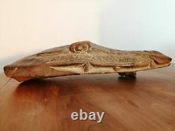 Old prow of a crocodile-headed dugout PAPUA Sepik