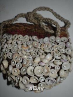 Orig $1099 Papua New Guinea Witchdoctors Conus Bag 12in Prov