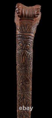 Os sculpté, carved tool, oceanic art, primitive art, Papua New guinea