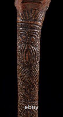 Os sculpté, carved tool, oceanic art, primitive art, Papua New guinea