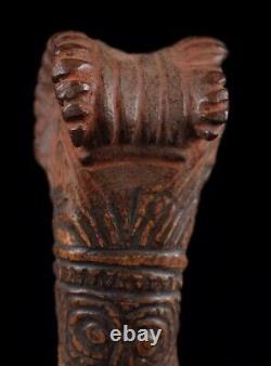 Os sculpté, carved tool, oceanic art, primitive art, Papua New guinea