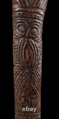 Os sculpté, carved tool, oceanic art, primitive art, Papua New guinea