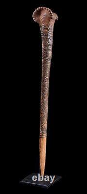 Os sculpté, carved tool, oceanic art, primitive art, Papua New guinea