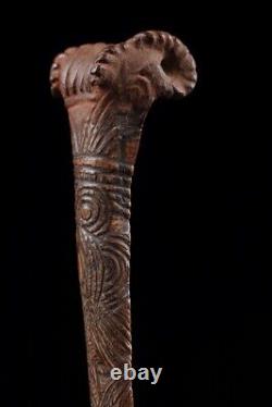 Os sculpté, carved tool, oceanic art, primitive art, Papua New guinea