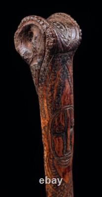 Os sculpté, oceanic art, Papua New guinea, tribal art, sculpture Oceania, 38 cm