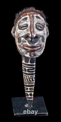 Os sculpté, overmodeled bone, oceanic art, Papua New guinea, tribal art, 21 cm