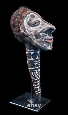 Os sculpté, overmodeled bone, oceanic art, Papua New guinea, tribal art, 21 cm