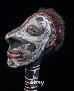 Os sculpté, overmodeled bone, oceanic art, Papua New guinea, tribal art, 21 cm