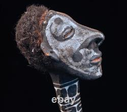 Os sculpté, overmodeled bone, oceanic art, Papua New guinea, tribal art, 21 cm