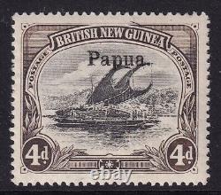 PAPUA 1906 4d BLACK & SEPIA- MOUNTED MINT SG 17 CAT £250