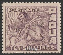 PAPUA 1932 Pictorial 10/- violet. MNH