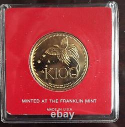 PAPUA NEW GUINEA 100 kina 1975 GOLD (9.57 gr.) KM# 9 UNC