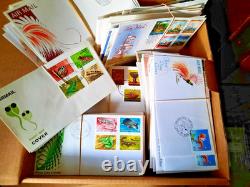 PAPUA NEW GUINEA 1960s-1990s 450x FIRST DAY COVERS all UNADDRESSED
