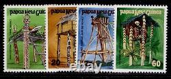 PAPUA NEW GUINEA 1985 ceremonial structures UNISSUED TRIAL designs, NH MINT