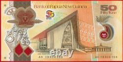 PAPUA NEW GUINEA 50 KINA 2010 Commemorative 35th Polymer P 42 UNC free shipping