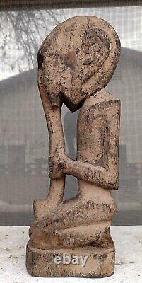 PAPUA NEW GUINEA AUTHENTIC Ancestor statue/ TOTEM 13 x 4