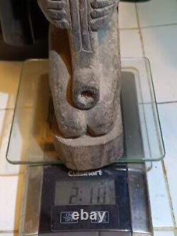 PAPUA NEW GUINEA AUTHENTIC Ancestor statue/ TOTEM 13 x 4