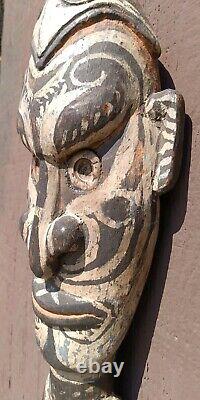 PAPUA NEW GUINEA AUTHENTIC Ancestor statue/ TOTEM 13 x 5 x 2