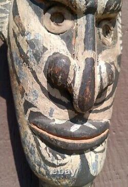 PAPUA NEW GUINEA AUTHENTIC Ancestor statue/ TOTEM 13 x 5 x 2