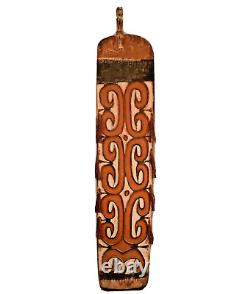 PAPUA NEW GUINEA Antique Original Vintage Asmat Oceanic Tribal Sculpture Shield