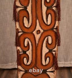 PAPUA NEW GUINEA Antique Original Vintage Asmat Oceanic Tribal Sculpture Shield