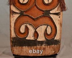 PAPUA NEW GUINEA Antique Original Vintage Asmat Oceanic Tribal Sculpture Shield