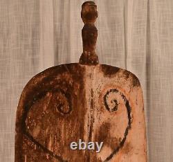 PAPUA NEW GUINEA Antique Original Vintage Asmat Oceanic Tribal Sculpture Shield