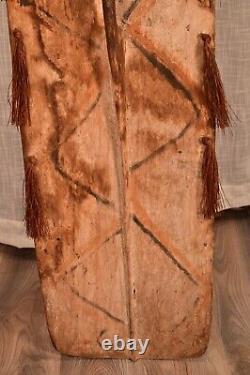 PAPUA NEW GUINEA Antique Original Vintage Asmat Oceanic Tribal Sculpture Shield