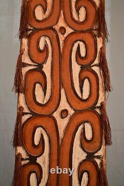 PAPUA NEW GUINEA Antique Original Vintage Asmat Oceanic Tribal Sculpture Shield