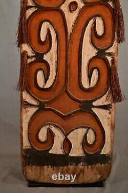 PAPUA NEW GUINEA Antique Original Vintage Asmat Oceanic Tribal Sculpture Shield