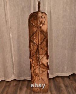 PAPUA NEW GUINEA Antique Original Vintage Asmat Oceanic Tribal Sculpture Shield