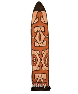 PAPUA NEW GUINEA Antique Original Vintage Oceanic Tribal Hunter Shield Sculpture