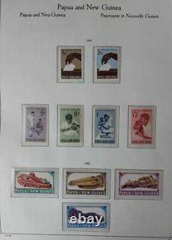 PAPUA NEW GUINEA COLLECTION 1901-85 Kabe Hingeless Album, Mint NH/LH Scott $670