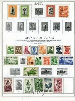 PAPUA/NEW GUINEA-Collection of 715 stamps and souvenir sheets mounted on pages