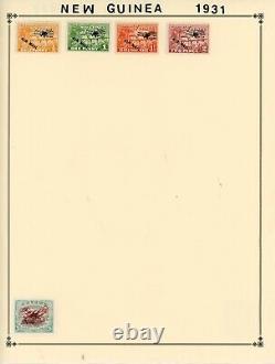 PAPUA/NEW GUINEA-Collection of 715 stamps and souvenir sheets mounted on pages