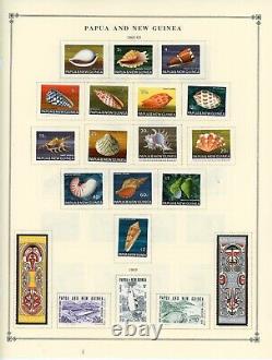 PAPUA/NEW GUINEA-Collection of 715 stamps and souvenir sheets mounted on pages