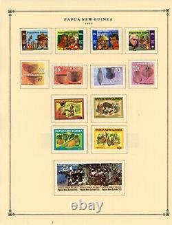 PAPUA/NEW GUINEA-Collection of 715 stamps and souvenir sheets mounted on pages