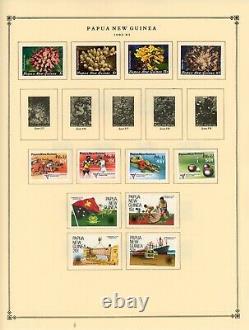 PAPUA/NEW GUINEA-Collection of 715 stamps and souvenir sheets mounted on pages