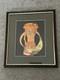 PAPUA NEW GUINEA Copper Picture Tribal Wall Art Framed 15x17in