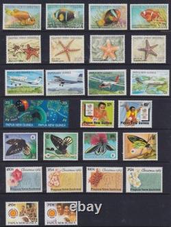 PAPUA NEW GUINEA HUGE COLLECTION of 1,400+ stamps MINT UNHINGED (CV $2,000+)