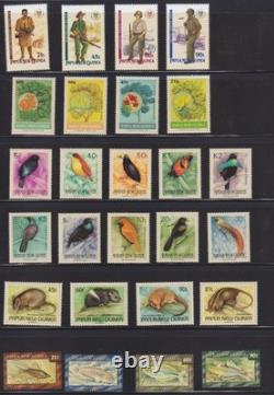 PAPUA NEW GUINEA HUGE COLLECTION of 1,400+ stamps MINT UNHINGED (CV $2,000+)