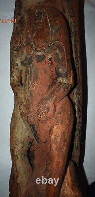 PAPUA NEW GUINEA HUGE HDWD FIGURES With3 CROCS 30 1900S