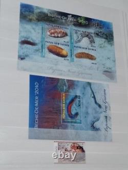 PAPUA NEW GUINEA MNH stamp collection mainly reptiles, butterflies, shells, etc