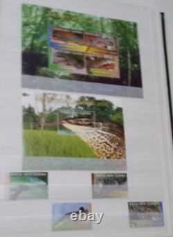 PAPUA NEW GUINEA MNH stamp collection mainly reptiles, butterflies, shells, etc